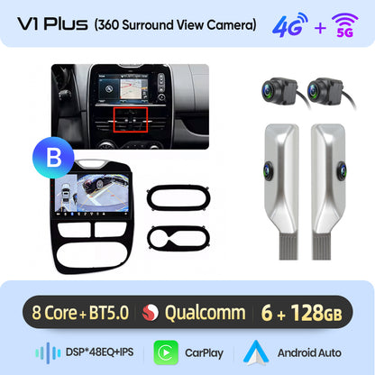 Junsun AI Stimme 2 din Android Auto Radio Für Renault Clio 4 ZOE 2012-2019 Carplay 4G Auto Multimedia GPS 2din autoradio