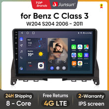 Junsun AI Voice 2 din Android Auto Radio For Mercedes Benz C Class 3 W204 S204 2006 - 2011 Carplay 4G Car Multimedia GPS 2din autoradio