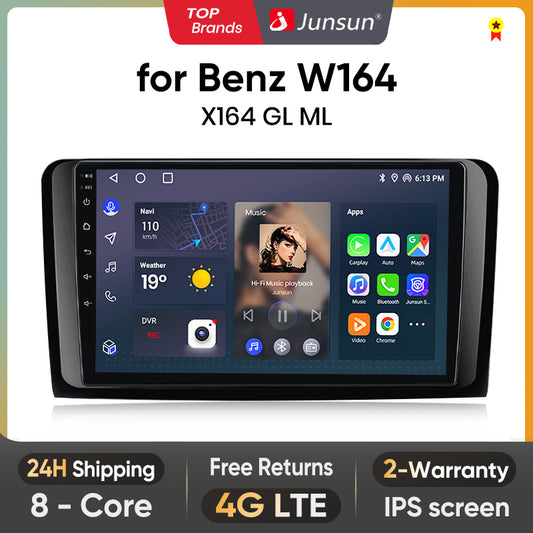 Junsun AI Voice 2 din Android Autoradio Für Mercedes Benz M-Klasse W164 GL-Klasse X164 ML GLCarplay 4G Auto Multimedia GPS 2din autoradio