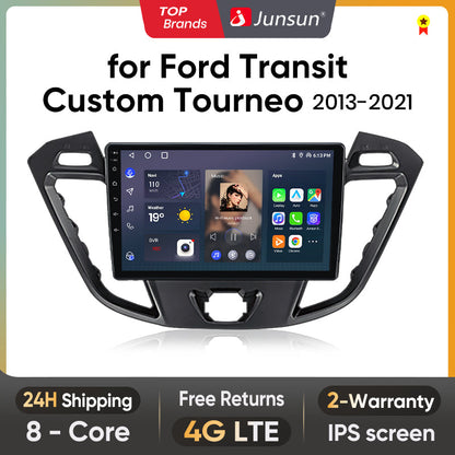 Junsun AI Voice 2 din Android Auto Radio For Ford Transit Custom Tourneo 2013-2021 Carplay 4G Car Multimedia GPS 2din autoradio