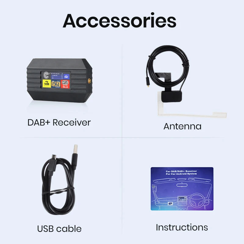 DAB + Antenne Mit USB Adapter Für Auto Radio Android GPS Signal Empfänger Für Junsun DVD Auto Zubehör 
