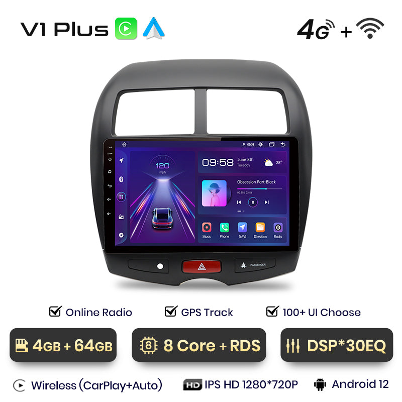 Junsun AI Voice 2 din Android Auto Radio For Mitsubishi ASX 1 2010 - 2016Carplay 4G Car Multimedia GPS 2din autoradio