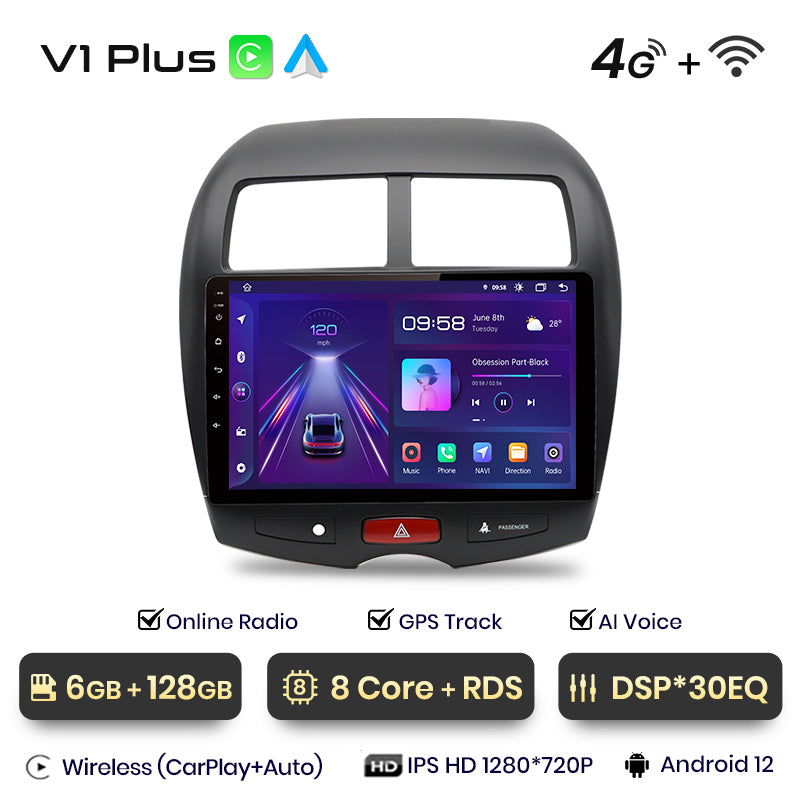 Junsun AI Voice 2 din Android Auto Radio For Mitsubishi ASX 1 2010 - 2016Carplay 4G Car Multimedia GPS 2din autoradio