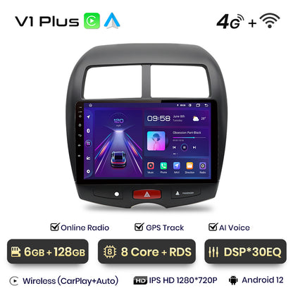 Junsun AI Voice 2 din Android Auto Radio dla Mitsubishi ASX 1 2010 - 2016 Carplay 4G Car Multimedia GPS 2din autoradio