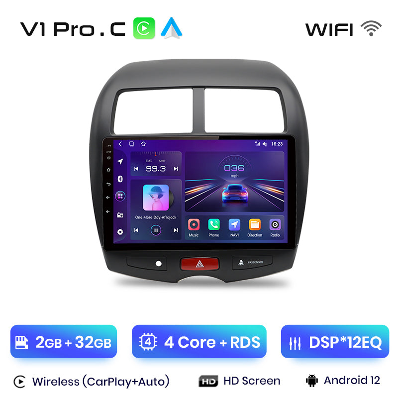Junsun AI Voice 2 din Android Auto Radio For Mitsubishi ASX 1 2010 - 2016Carplay 4G Car Multimedia GPS 2din autoradio