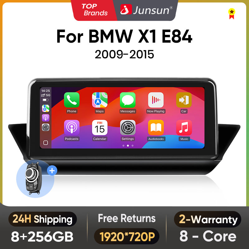 Junsun AI Voice Wireless CarPlay Car Radio Multimedia For BMW X1 E84 2009 2010 2011-2015 DSP Android Auto GPS 8 core autoradio