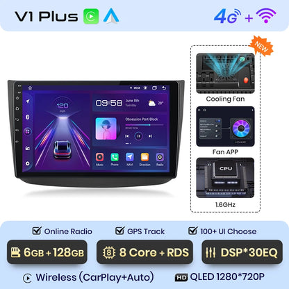Junsun Android Autoradio für Mercedes-Benz Vito 2 W639 Viano 2 2003–2015 Carplay 4G Auto Multimedia GPS 2Din Autoradio 