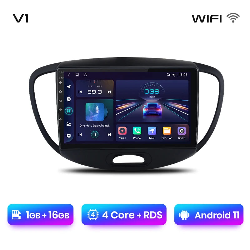 Junsun V1 AI Voice Wireless CarPlay Android Auto Radio For Hyundai Grand i10 2008-2012 4G Car Multimedia GPS 2din autoradio