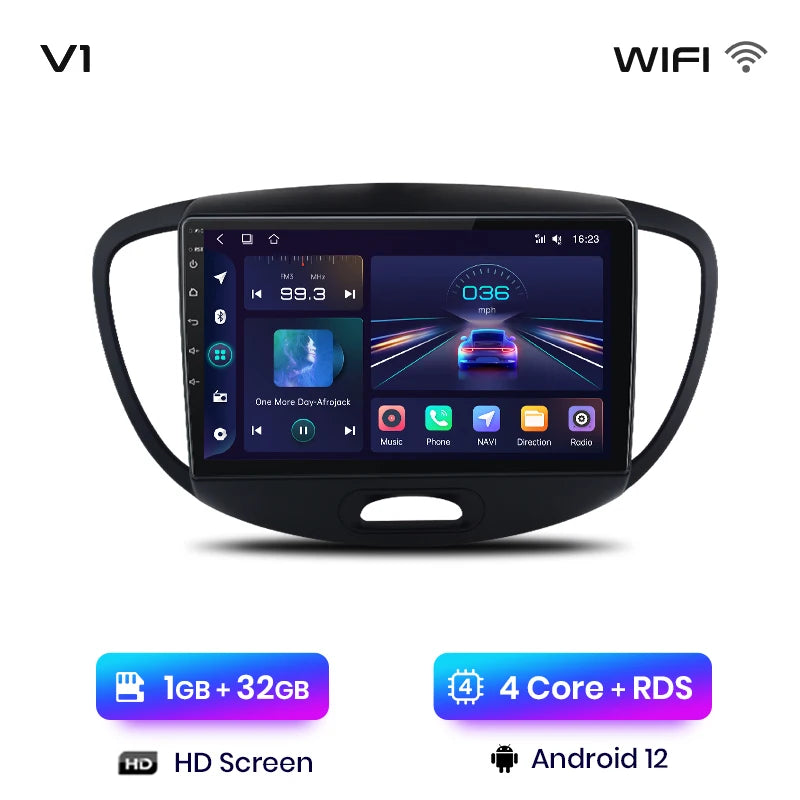 Junsun V1 AI Voice Wireless CarPlay Android Auto Radio For Hyundai Grand i10 2008-2012 4G Car Multimedia GPS 2din autoradio