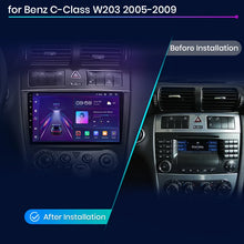 Junsun V1 AI Voice Wireless CarPlay Android Auto Radio for Benz C Class W203 2005-2009 Car Multimedia GPS 2din autoradio