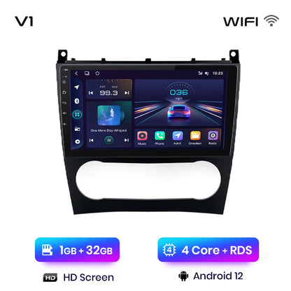 Junsun V1 AI Voice Wireless CarPlay Android Autoradio für Benz C-Klasse W203 2005-2009 Auto Multimedia GPS 2din Autoradio 