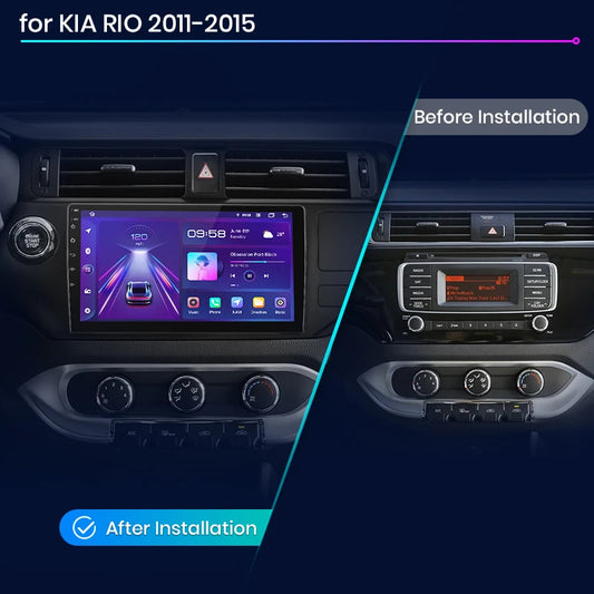 Junsun V1plus AI Stimme 2 din Android Auto Radio Für KIA RIO 2011-2015 Carplay Auto Multimedia GPS 2din autoradio 
