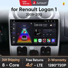 Junsun V1pro 2 din Android Auto Radio for Renault Logan 1 Sandero 2009-2013 Dacia Duster Carplay 4G Car Multimedia GPS autoradio