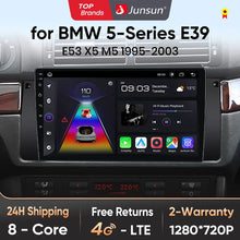 Junsun V1pro AI Voice 2 din Android Auto Radio For BMW 5 E39 1995 - 2003  E53 X5 M5 Carplay 4G Car Multimedia GPS 2din autoradio