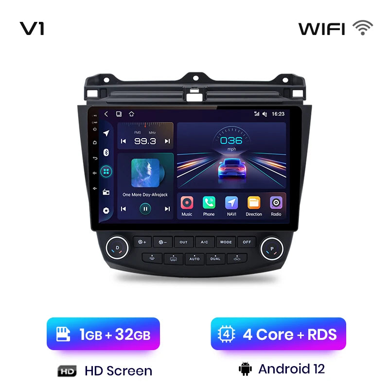 Junsun V1pro AI Voice 2 din Android Auto Radio For Honda Accord 7 2003-2008 Carplay 4G Car Multimedia GPS 2din autoradio