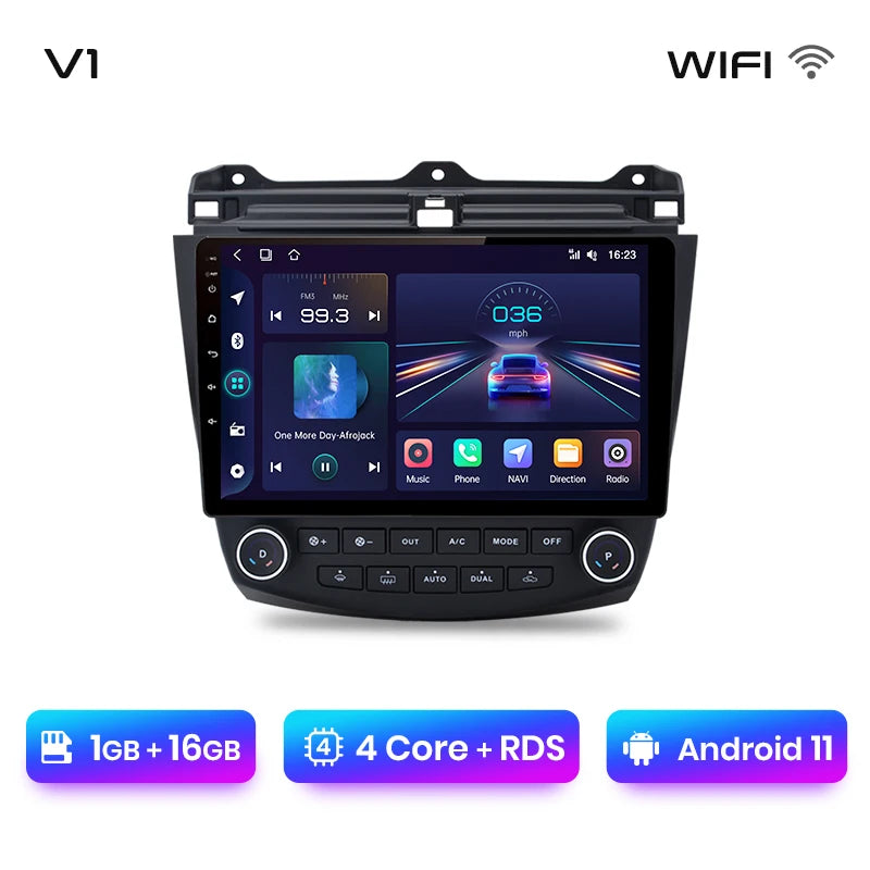 Junsun V1pro AI Voice 2 din Android Auto Radio For Honda Accord 7 2003-2008 Carplay 4G Car Multimedia GPS 2din autoradio