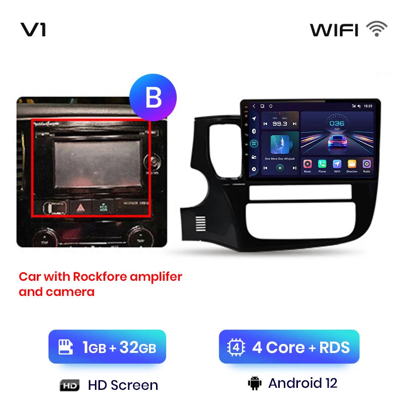 Junsun V1pro AI Voice 2 din Android Auto Radio For Mitsubishi Outlander 3 GF0W GG0W 2012-2018 Carplay Car Multimedia autoradio