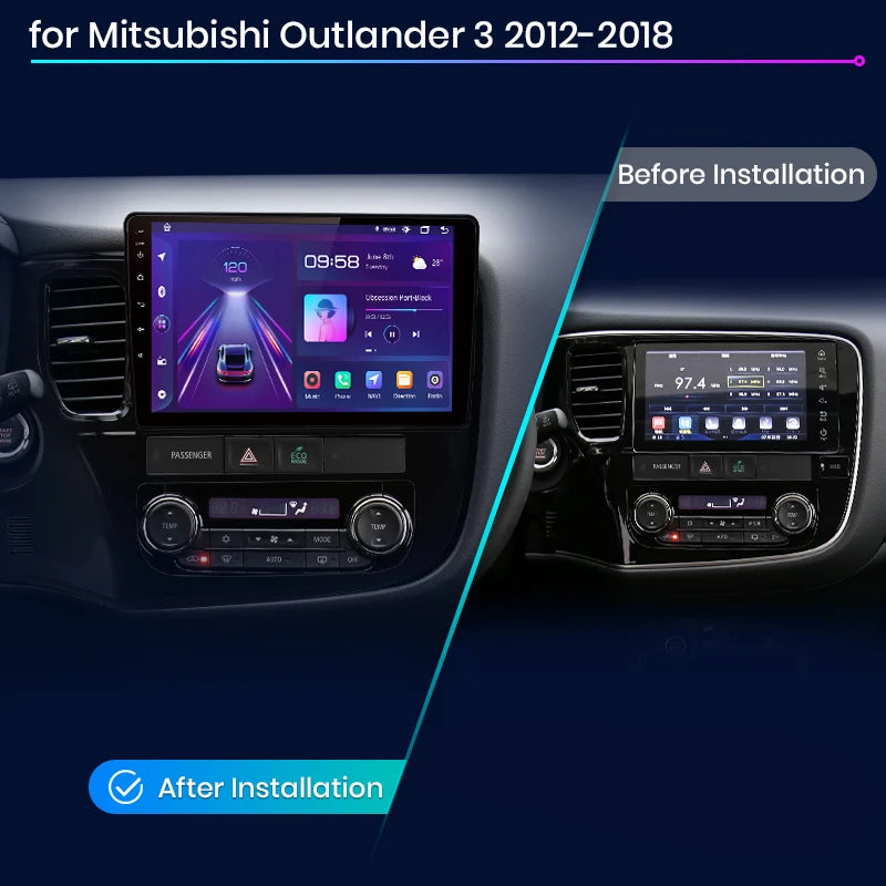 Junsun V1pro AI Voice 2 din Android Auto Radio For Mitsubishi Outlander 3 GF0W GG0W 2012-2018 Carplay Car Multimedia autoradio