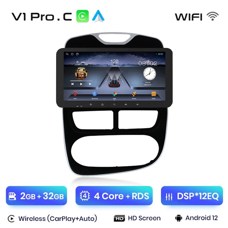 Junsun V1pro AI Voice 2 din Android Auto Radio For Renault Clio 4 ZOE 2012-2016 Carplay 4G Car Multimedia GPS 2din autoradio
