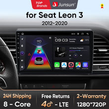 Junsun V1pro Android Auto Radio for Seat Leon MK3 2012-2020 Wireless Carplay 4G Car Multimedia GPS 2din autoradio