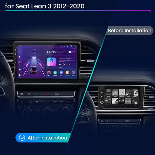 Junsun V1pro Android Autoradio für Seat Leon MK3 2012-2020 Drahtloses Carplay 4G Auto Multimedia GPS 2din Autoradio 