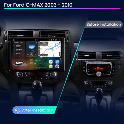 Junsun V3 Plus 2K Android 13 Wireless CarPlay Android Auto Car Intelligent Systems For Ford C-MAX 2003 - 2010  7870 Autoradio