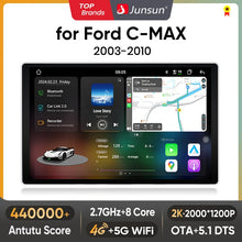 Junsun V3 Plus 2K Android 13 Drahtlose CarPlay Android Auto Auto Intelligente Systeme Für Ford C-MAX 2003 - 2010 7870 Autoradio 