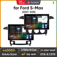 Junsun V3 Plus 2K Android 13 Drahtlose CarPlay Android Auto Auto Intelligente Systeme Für Ford S-Max S max 2007 - 2015 Autoradio 