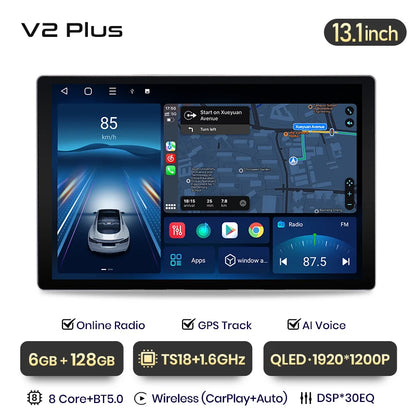 Junsun V3 Plus 2K Android 13 Wireless CarPlay Android Auto Car Intelligent Systems For Suzuki Swift 2003 - 2010 7870 Autoradio