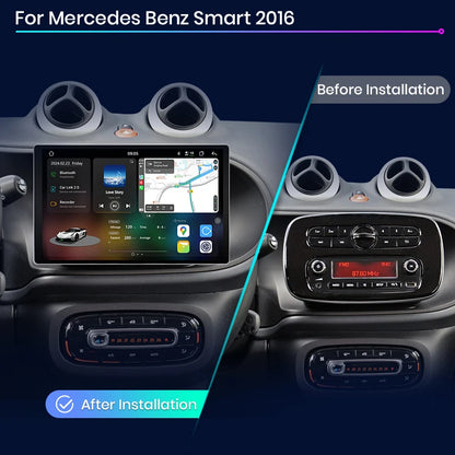 Junsun V3 Plus 2K Android 13 Wireless CarPlay Android Auto Car Intelligent Systems for Mercedes Benz Smart 2016 Autoradio