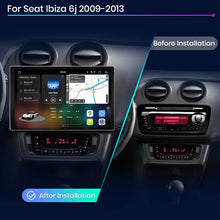 Junsun V3 Plus 2K Android 13 CarPlay inalámbrico Android Auto Sistemas inteligentes para Seat Ibiza 6j 2009-2013 7870 Autoradio 