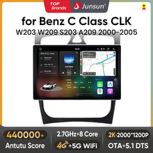 Junsun V3 Plus 2K CarPlay Android Auto Auto Intelligente Systeme für Mercedes Benz C Klasse CLK Klasse W203 W209 S203 A209 2000-2005 