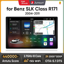 Junsun V3 Plus 2K Drahtlose CarPlay Android Auto Auto Intelligente Systeme Für Mercedes Benz SLK Klasse R171 2004-2011 Autoradio 