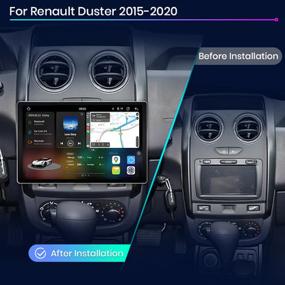 Junsun V3 Plus 2K Wireless CarPlay Android Auto Car Intelligent Systems for Renault Duster 2015-2020 For LADA Largus Autoradio
