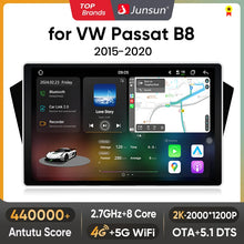 Junsun V3 Plus 2K Drahtlose CarPlay Android Auto Auto Intelligente Systeme für VW Volkswagen Passat B8 2015-2020 Autoradio 