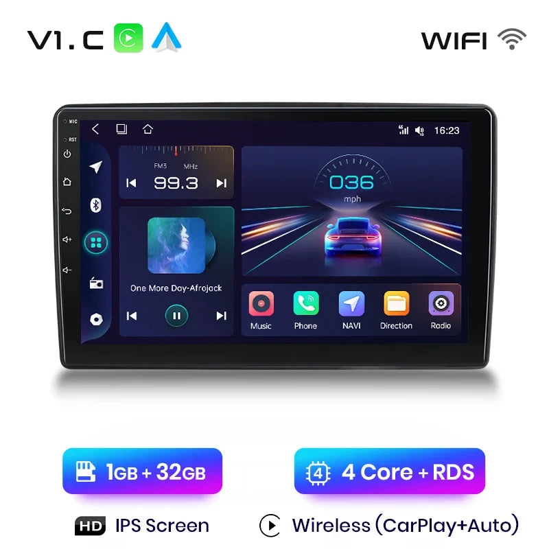 Junsun Wireless CarPlay Android Auto Car Radio For Ford New Transit 2009 2010 2011 2012 2013-2019 Intelligent Systems Multimedia