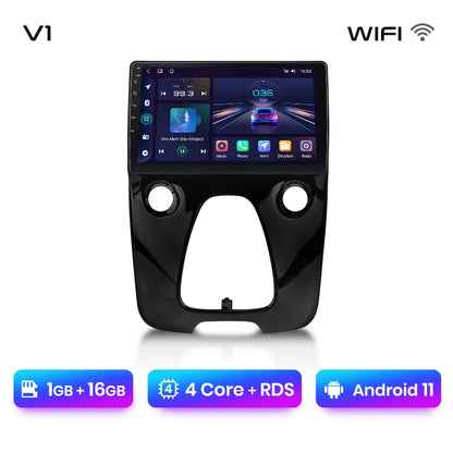 Junsun Wireless CarPlay Android Auto Car Radio For Peugeot 108 For Toyota Aygo B40 2014-2021 GPS Intelligent Systems Autoradio