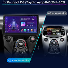 Junsun Drahtlose CarPlay Android Auto Auto Radio Für Peugeot 108 Für Toyota Aygo B40 2014-2021 GPS Intelligente Systeme Autoradio 