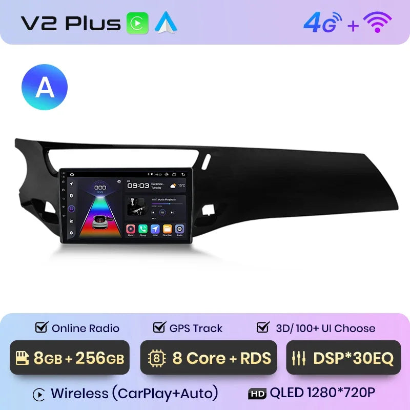 Junsun Wireless CarPlay Android Auto Car Radio Multimedia For Citroen C3 DS3 2010-2016 GPS Intelligent Systems Smart Autoradio