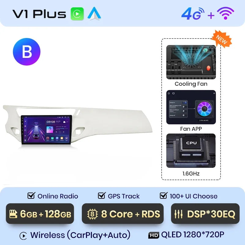 Junsun Wireless CarPlay Android Auto Car Radio Multimedia For Citroen C3 DS3 2010-2016 GPS Intelligent Systems Smart Autoradio