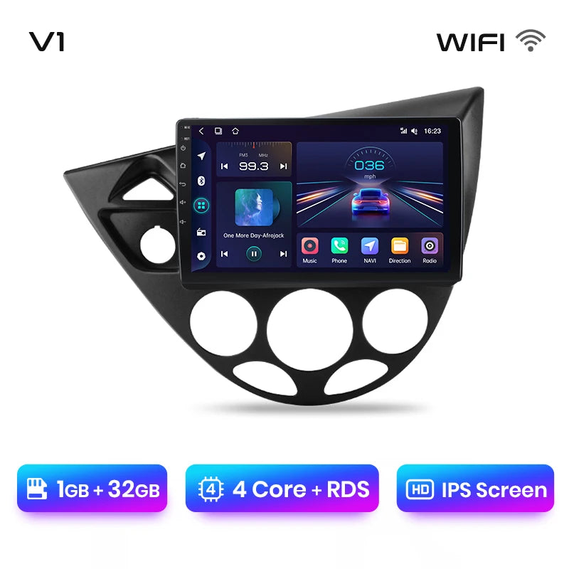 Junsun Wireless CarPlay Android Auto Car Radio for Ford Fiesta 1995-2001 Focus Mk1 1998-2004 Car Intelligent Systems Autoradio