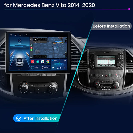 Junsun X7 MAX 13.1“ 2K  Wireless CarPlay Android Auto Car Radio For Mercedes Benz Vito W447 2014-2020 Multimedia autoradio