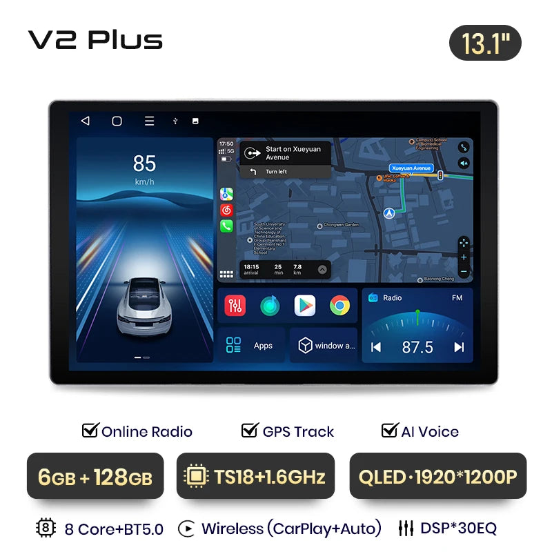 Junsun X7 MAX 2K HD Screen Wireless CarPlay Auto Car Radio for BMW E46 M3 318/320/325/330/335 Car Multimedia GPS 2din autoradio - Junsun Official Store