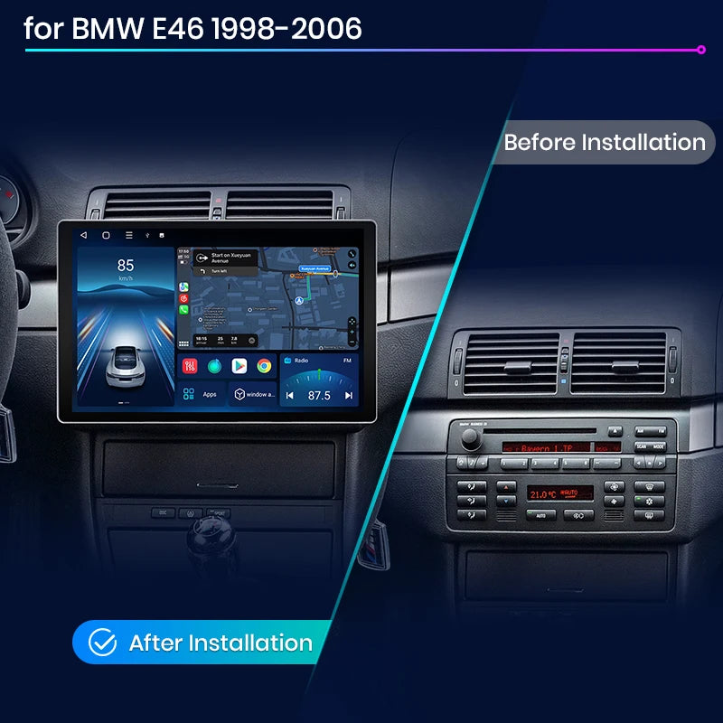 Junsun X7 MAX 2K HD Screen Wireless CarPlay Auto Car Radio for BMW E46 M3 318/320/325/330/335 Car Multimedia GPS 2din autoradio - Junsun Official Store