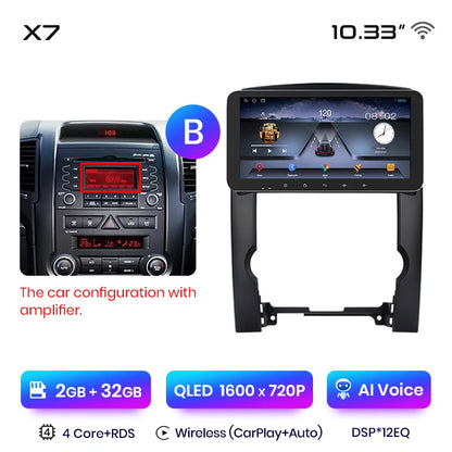 Junsun X7 MAX 2K HD Screen Wireless CarPlay Auto Car Radio for Kia Sorento 2 XM 2009 - 2012 Car Multimedia GPS 2din autoradio
