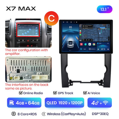 Junsun X7 MAX 2K HD Screen Wireless CarPlay Auto Car Radio for Kia Sorento 2 XM 2009 - 2012 Car Multimedia GPS 2din autoradio