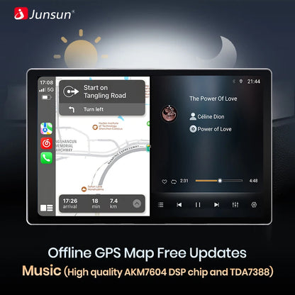 Junsun X7 PRO 11.5“ 2K AI Voice Wireless CarPlay Android Auto Car Radio for Toyota Avensis T27 2008-2015 Multimedia autoradio