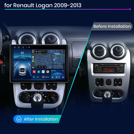 Junsun X7 PRO 11,5“ 2K Wireless CarPlay Android Auto Autoradio für Renault Logan 1 Sandero 2009-2013 Dacia Duster Autoradio 