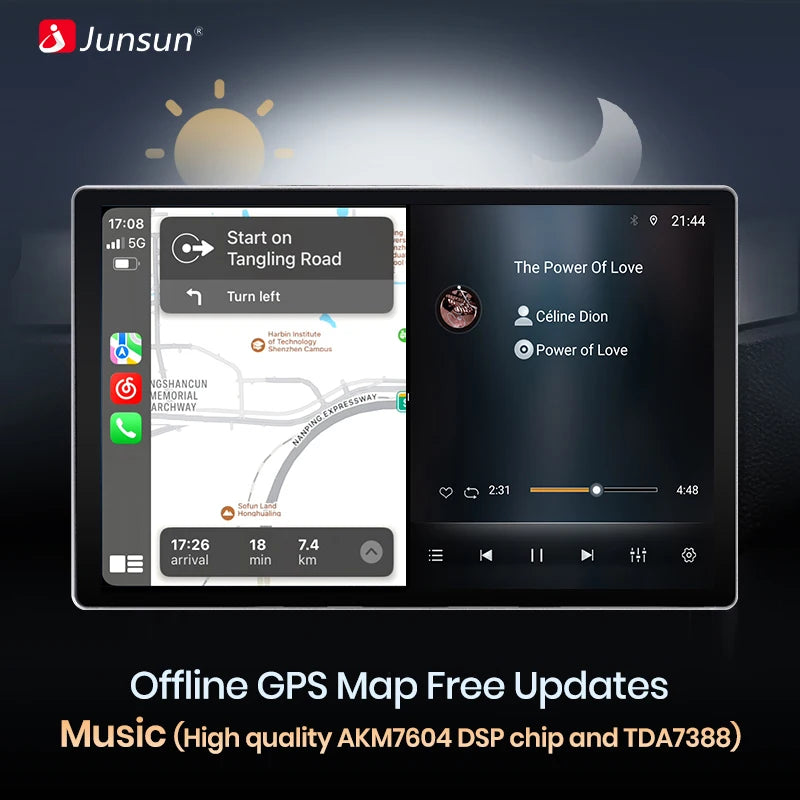 Junsun X7 PRO 11.5“ 2K Wireless CarPlay Android Auto Car Radio for Renault Logan 1 Sandero 2009-2013 Dacia Duster autoradio