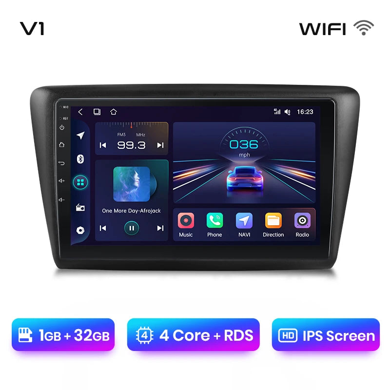 Junsun Wireless Android Auto Radio For Skoda Rapid 2013 -2019 4G Car Multimedia GPS 2din autoradio Junsun Official Store